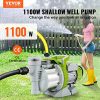 Pompe d'Arrosage de Surface 1100 W VEVOR : Pompe Jardin Portable pour Irrigation et Transfert d'Eau - 4560 L/h, 45 m de Hauteur de Levage – Image 2