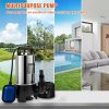 Pompe de Relevage Eaux Chargées 1100 W pour Piscine Cave Fosse Septique - Pompe Immergée Vide Eaux Sales Usées – Image 2