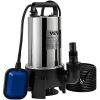 Pompe de Relevage Eaux Chargées 1100 W pour Piscine Cave Fosse Septique - Pompe Immergée Vide Eaux Sales Usées